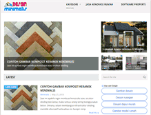 Tablet Screenshot of desainminimalis.info